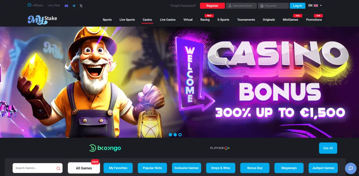MyStake Casino Example